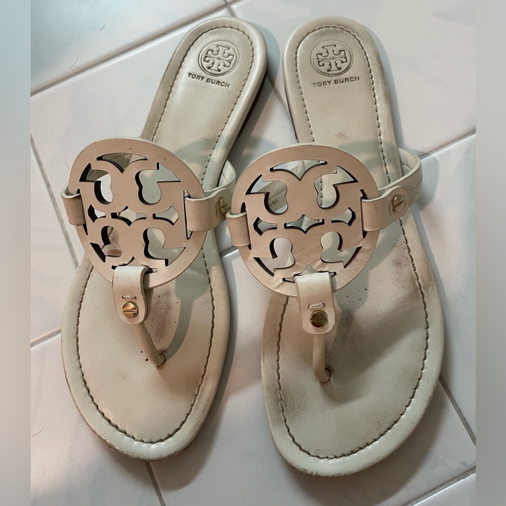 Tory Burch Miller Sandals in Bleach size 9